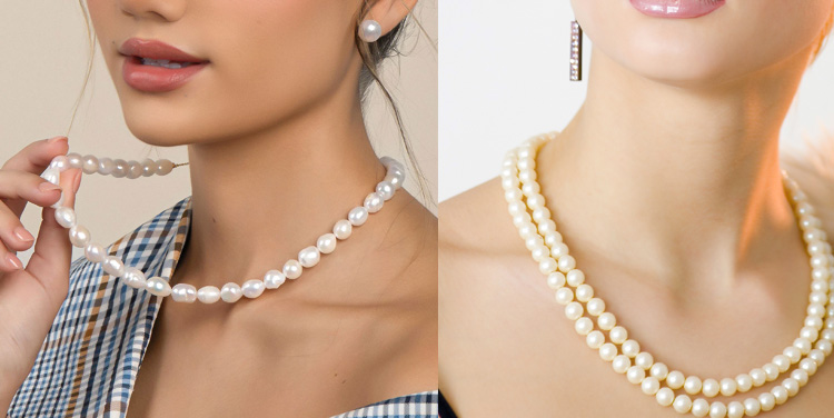 Graduated Pearl Necklaces